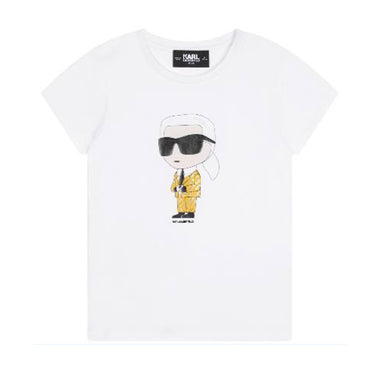 Playera KARL LAGERFELD para niño y adolescente blanca
